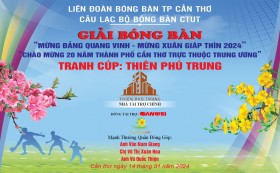 Giải Bóng Bàn Tranh Cúp THIÊN PHÚ TRUNG 2024 - Nhà Thi Đấu Đa Năng CTUT